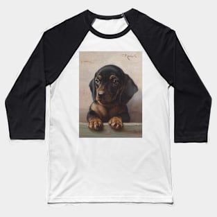 Young Dachshund by Carl Reichert Baseball T-Shirt